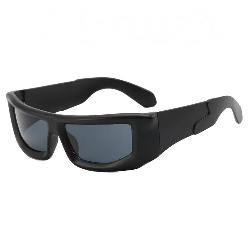 SR-BLK02 | Sculpted Wave Frame Shades