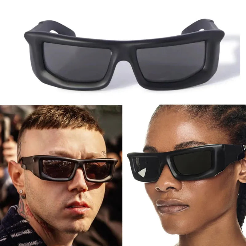 SR-BLK02 | Sculpted Wave Frame Shades