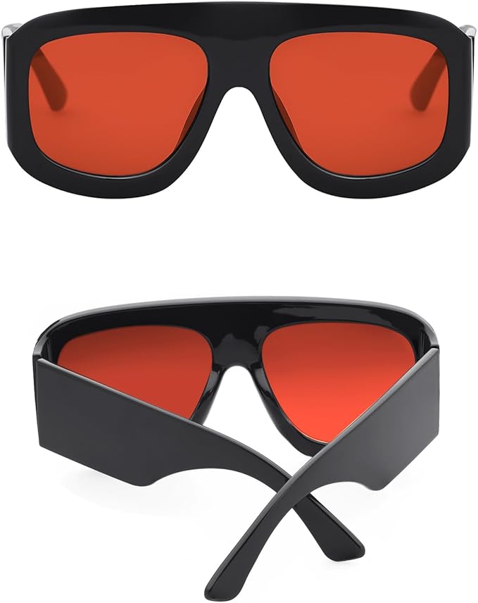 SR-RED01 | Oversized Red Lens Shades
