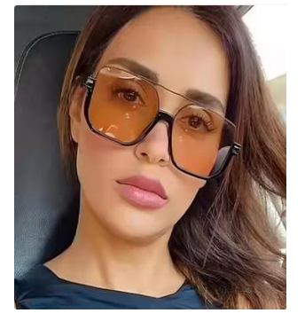 SR-AMBER02 | Oversized Amber Lens Shades