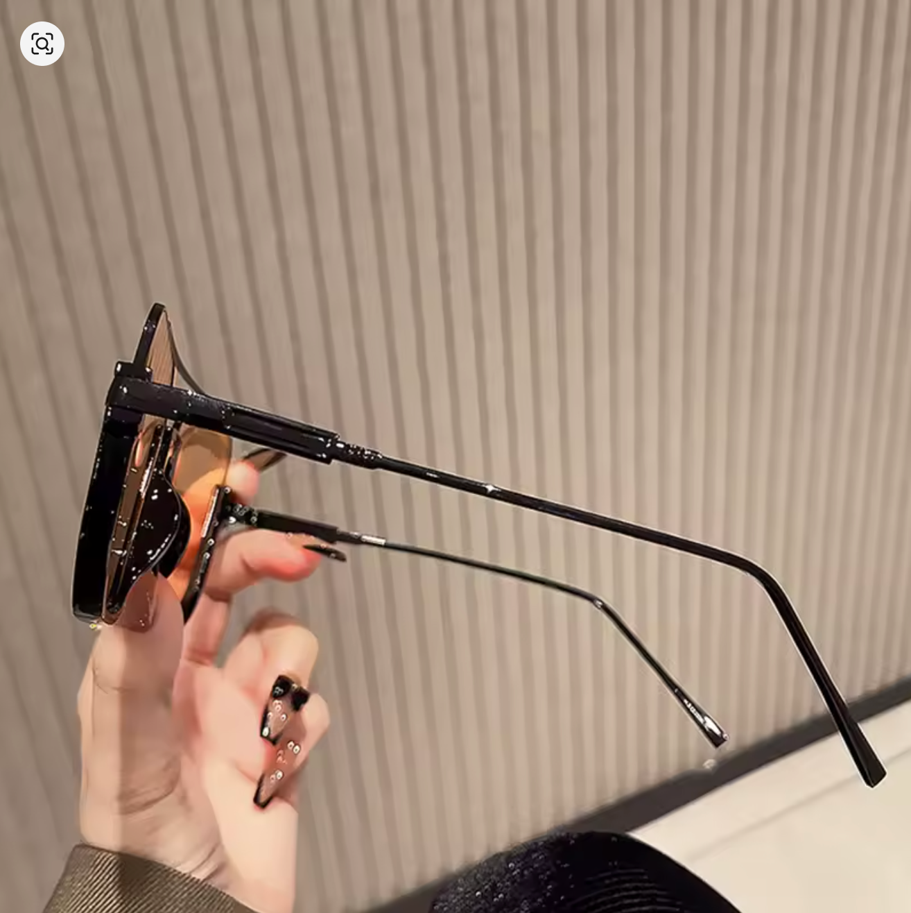 SR-AMBER02 | Oversized Amber Lens Shades