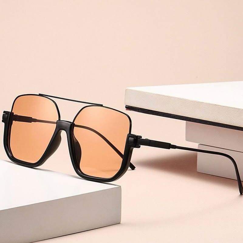 SR-AMBER02 | Oversized Amber Lens Shades